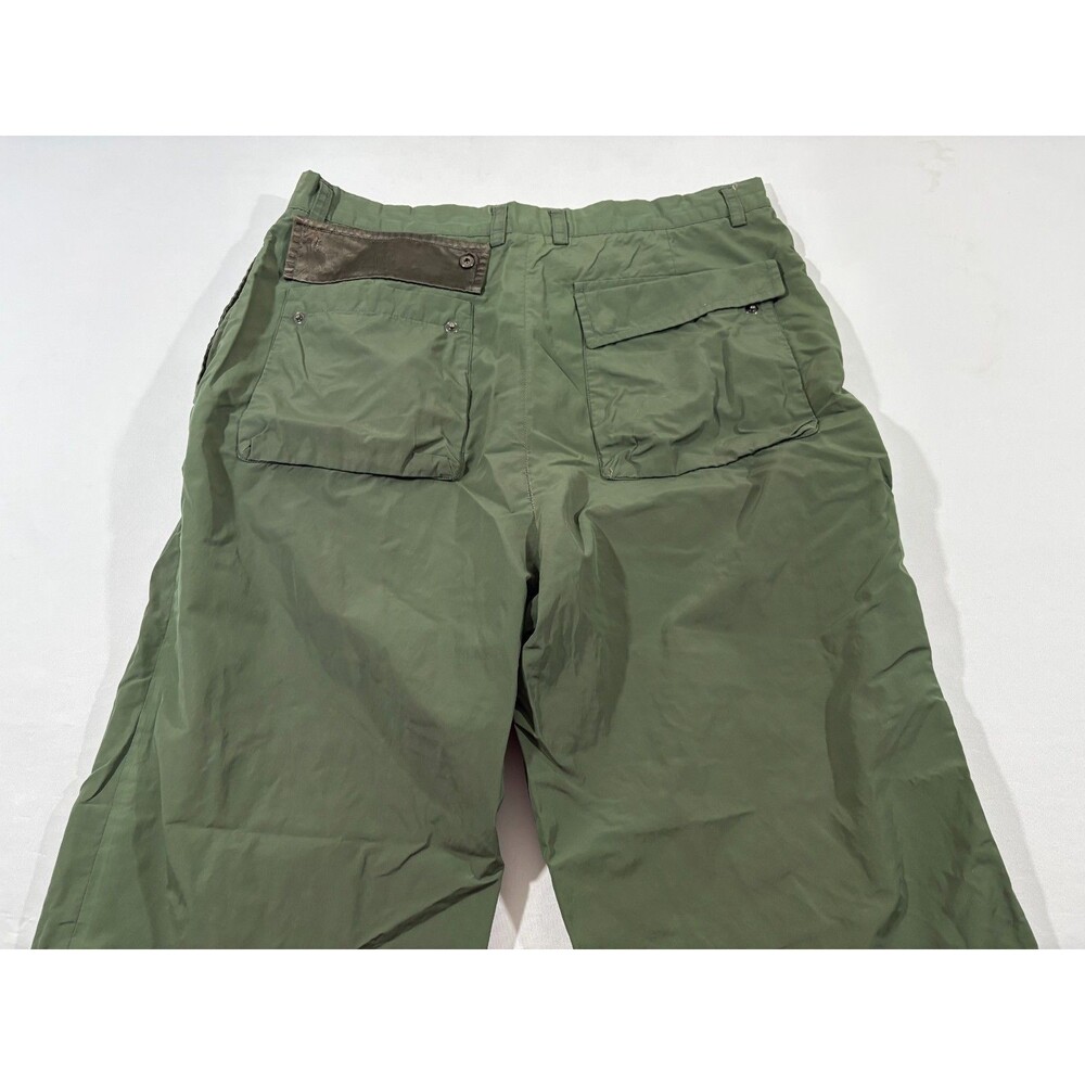 Nicole Fahri Womens Green Cotton Poly Wide Leg Trouser Pants Grunge Sz 34 ITALY - Picture 12 of 14